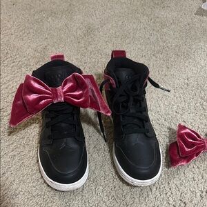 Jordan Kids Sneakers Black and Pink